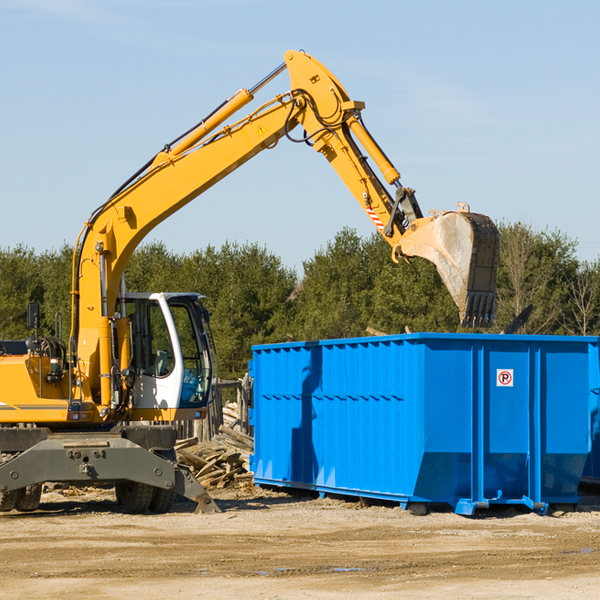 what kind of customer support is available for residential dumpster rentals in Bluewell WV